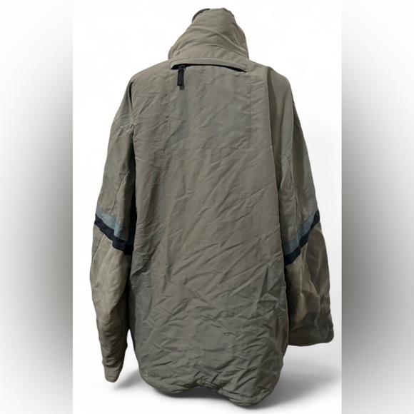 Pacific Trail Black Dot Navy Green Heavy Duty Coat Velcro and Zipper Size Medium - Picture 3 of 5